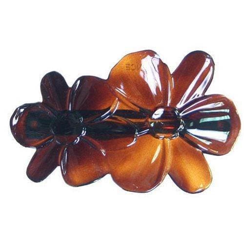Caravan Caravan Double Flower Tortoise Shell Barrette Model No. 816