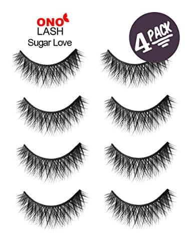 Ono Lash Sugar Love. Discounted Price 4 Pairs Combo Bundle Pack. False Eyelashes/ Falsies/ Fake Lashes
