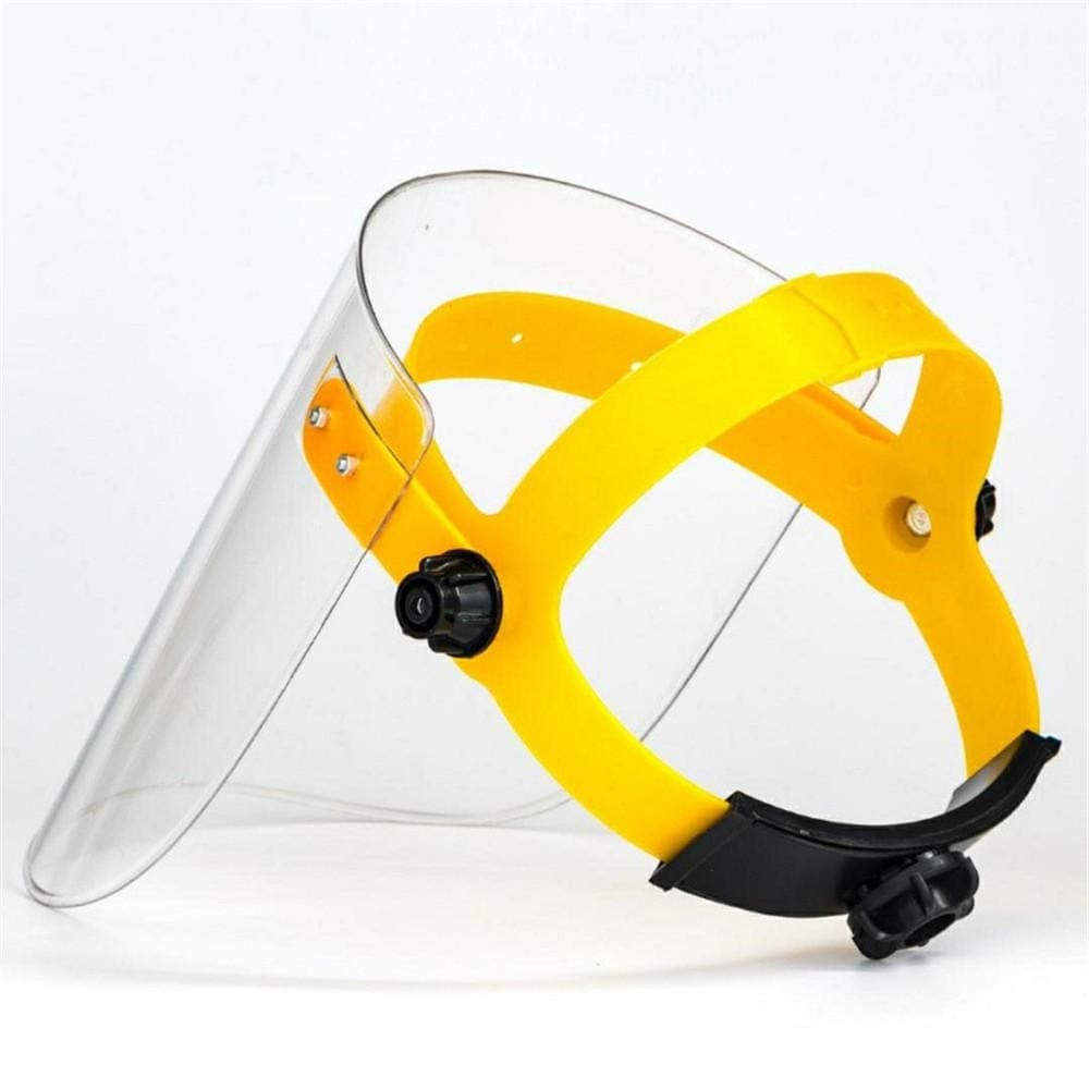 LANFEIER Protective Transparent Adjustable Shield Anti-Saliva Hatwith Protective Clear Film Elastic Band Full Face Shield Protect Eyes and Face