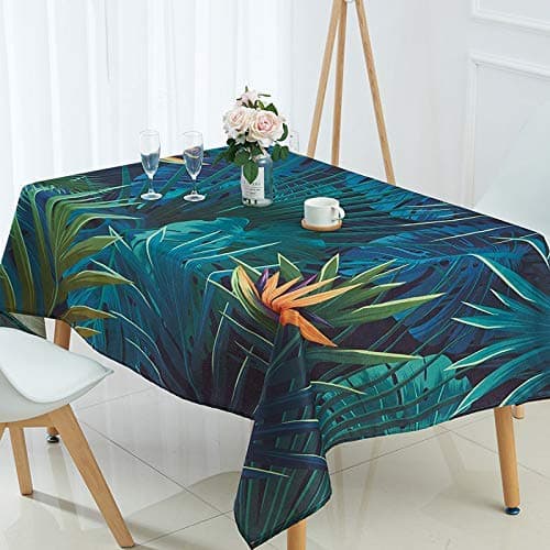 Kent Bailey Tablecloth Tropical Banana Leaf Waterproof Table Cloth Tablecloth Nappe Tablecloth Tablecloth Tablecloth,B,90 * 90Cm