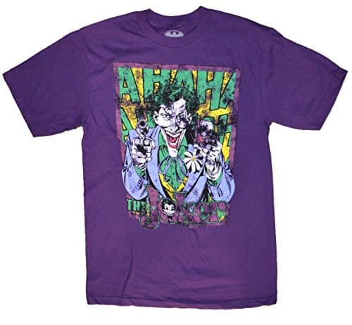 DC Comics Assorted Superman And Joker T-Shirts (XL, Dark Purple (Joker))