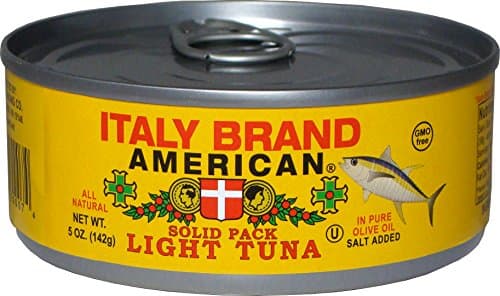 Italy Brand American Solid Pack Light Tuna in Pure Olive Oil, 5 Ounce (Pack of 24)