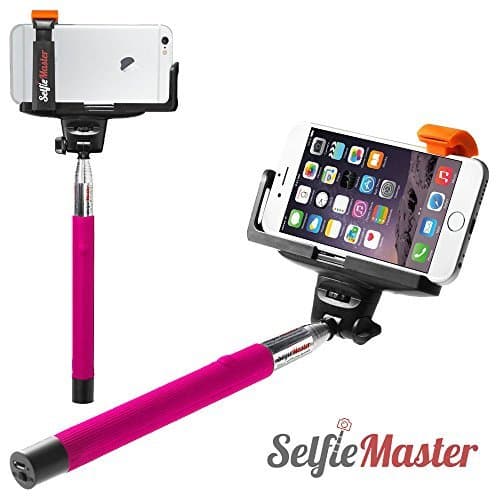 SelfieMaster SM-101 Bluetooth Selfie Stick (Pink)