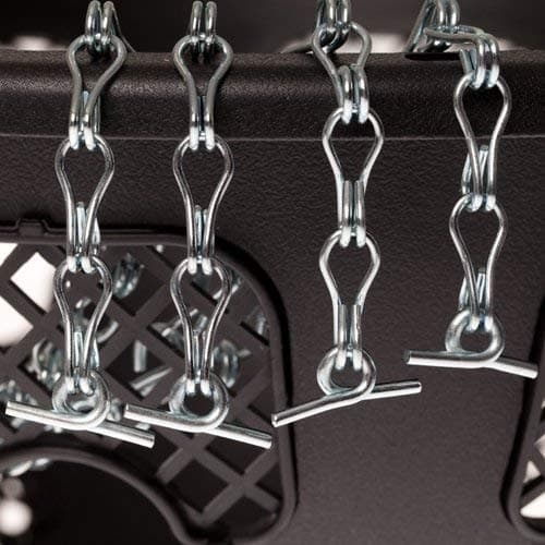 Pack of 4 spare replacement 4-point chains for 14 or 15 inch Easy Fill baskets