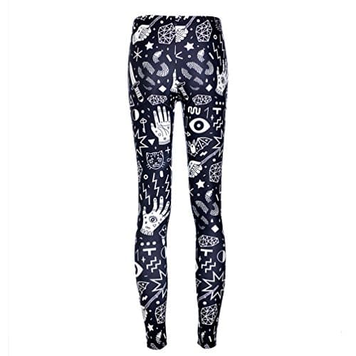 Women's Designed Printed Pattern Running Sexy Stretch Leggings