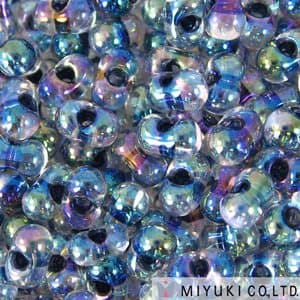 Noir Lined Crystal Ab New Miyuki Berry Bead 2.5x4.5mm Seed Bead Glass 22 Gram Tube Approx 500 Beads Bb283""