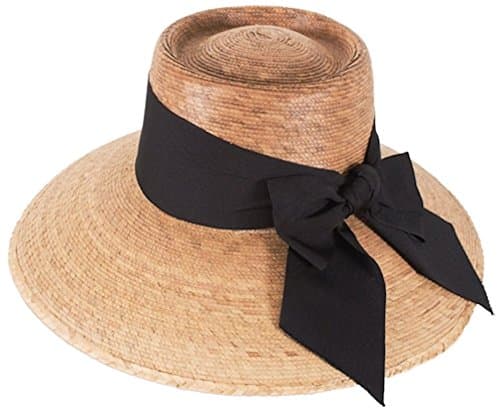 Tula Hats - Women's - Joliet Black Bow Palm Hat