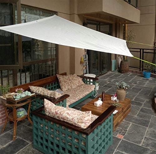 ZJDU Sun Shade Sail, Rectangle Sand UV Block Sun Shade Sail Perfect, for Outdoor Patio Garden Patio Deck Garden Pool,1×3m