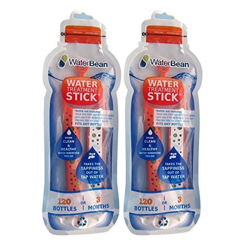 WaterBean Water Bottle Purifying Filter Stick - Two Packs (orange)