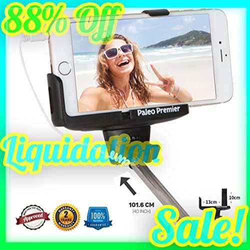 All-Day Selfie Stick: Premium Easy-to-Use Monopod [Universal: iPhone 5/6, Android, Etc., One of the Best 2015 Models]