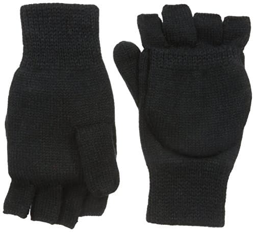 mens Knit Flip Gloves With 40 Gr Thinsulate