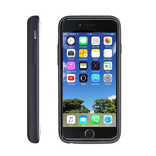 iPhone 6 6s Battery Case, iVidar Ultra Slim Extended Charging Case for iPhone 6 6s (4.7 inch) with 3000mAh High Capacity Battery Bank (Black)