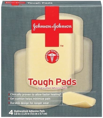 Johnson &amp; Johnson Tough Pads, 4-Count Pads (Pack of 4)
