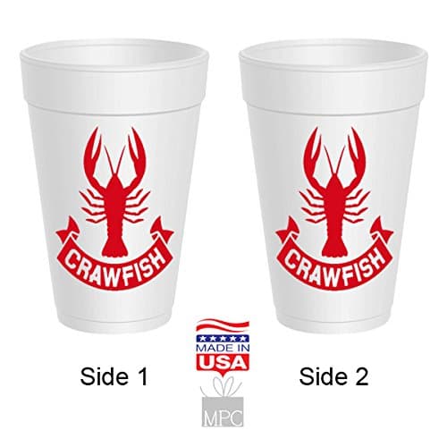 Crawfish Styrofoam Cups - Crawfish Banner