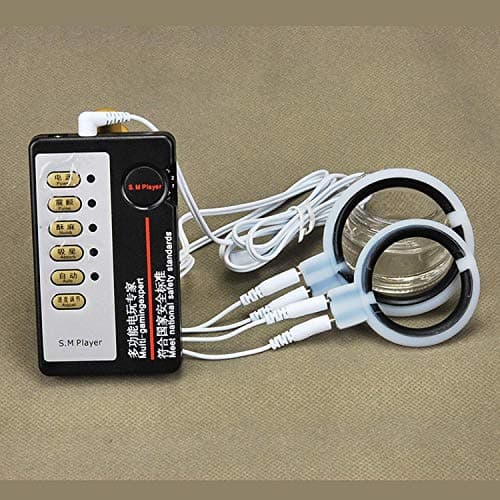 Ring Electric Shock Ring Stimulator Expander Prolong Delay Physical Therapy Pump Enlargér Toys for Men, Ring Rings