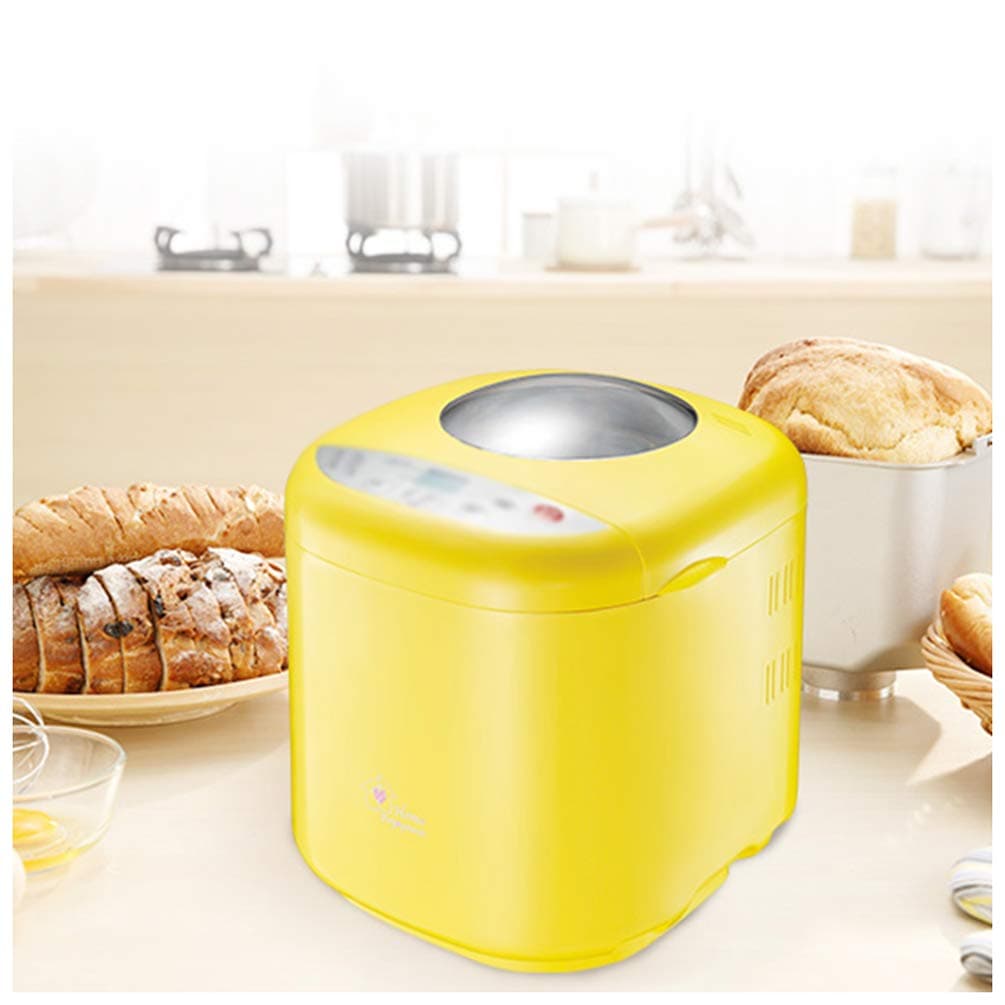 MDEOH Bread Machine, Automatic Bread Machine with Nut Dispenser, LCD Touch Screen Control, 10 Menus of 3 Colors, 1 Hour Heat Preservation 15 Hours Delay Time, Gluten Free Whole Wheat, Stainless Stee