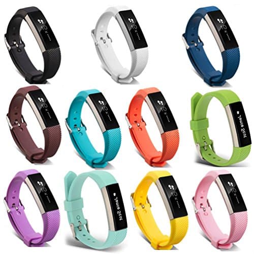 Watch Straps For Fitbit Alta&amp;Fitbit Alta HR,Luxury Plastic Pin Buckle Bands For Fitbit Alta&amp;Fitbit Alta HR,Carambola Adjustable Replacement Accessory Wristband (yellow, S:5.5"-6.7")