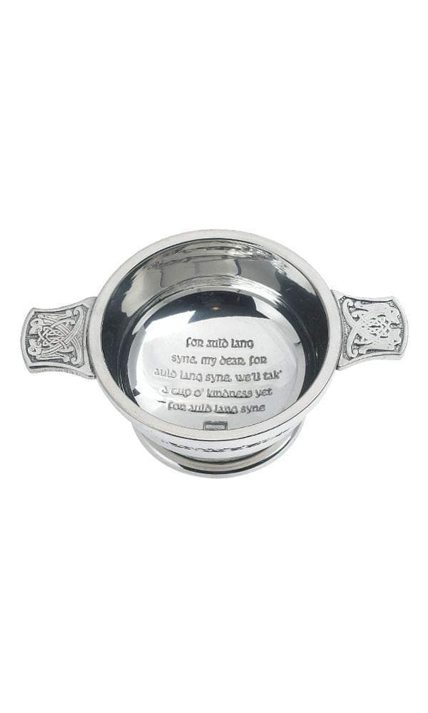 Scifi Planet 3" Auld Lang Syne Pewter Quaich