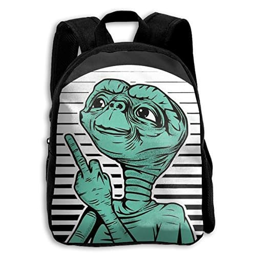 Piner Alien 3D Printing Width Zipper School Backpack Travel Rucksack Laptop Bag For Adult