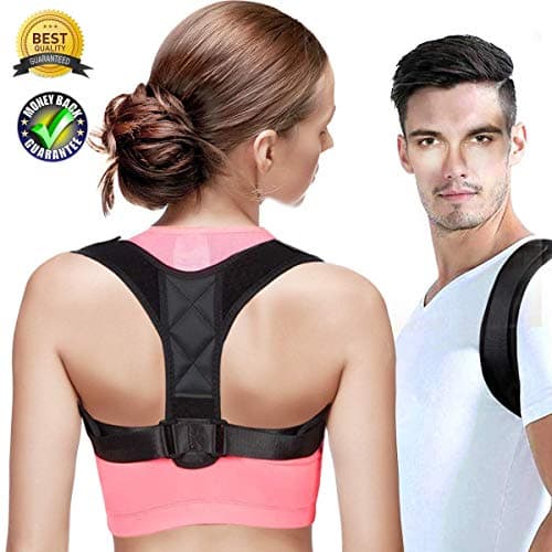 Posture Corrector for Men&Women Best-Adjustable Shoulder&Back Brace Support Improve Upper Back Shoulder Posture