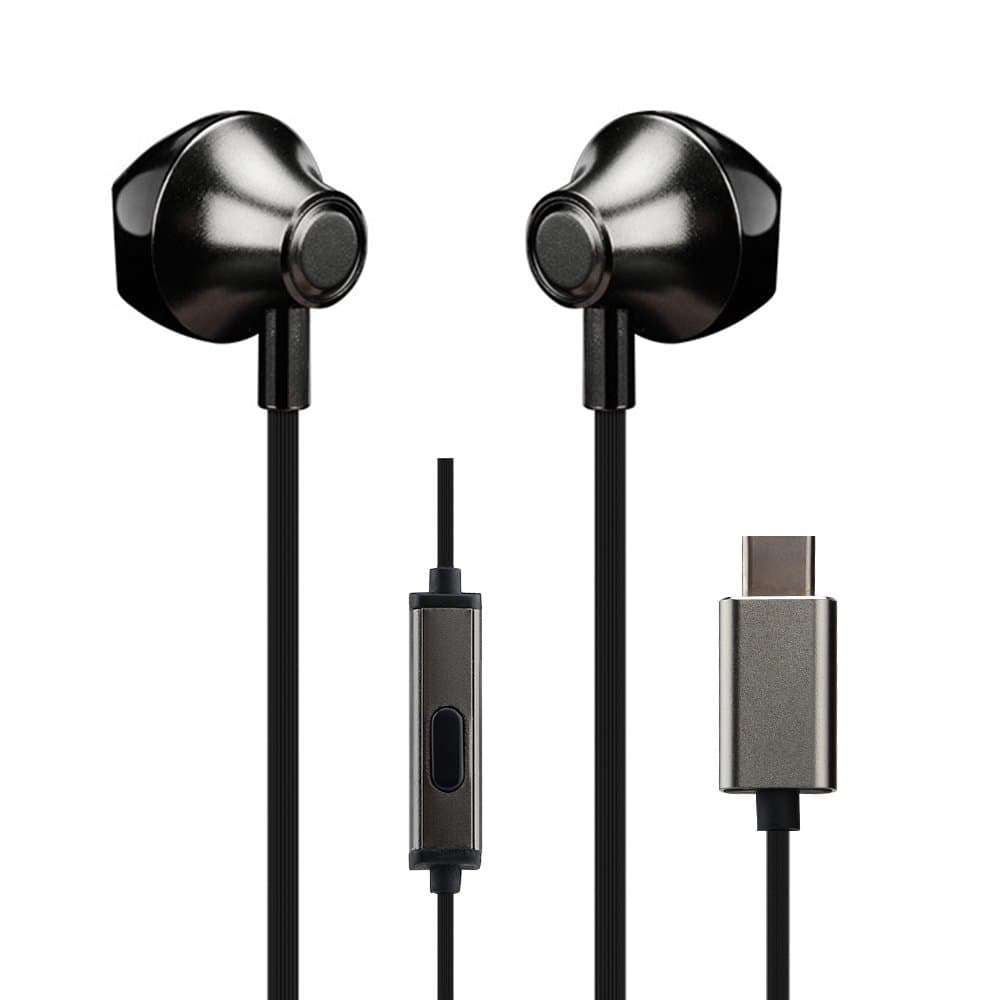 Anskp USB Type-c Earphone, In-Ear USB C Earphone with Phone Call & Music Control for type-c smartphone,Super Bass and Waterproof type-c Earphone For HTC,Huawei,Google Pixel 1,2,3XL,Samsung