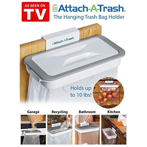 Attach A Trash The Hanging Trash Bag Holder Dust Bin Sold by iBubble