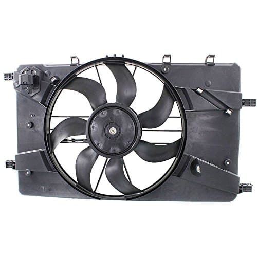 Hex Autoparts Radiator Condenser Cooling Fan Assembly for 2012-2015 Buick Verano 2.4L 2011-2015 Chevrolet Cruze 1.4L 1.8L