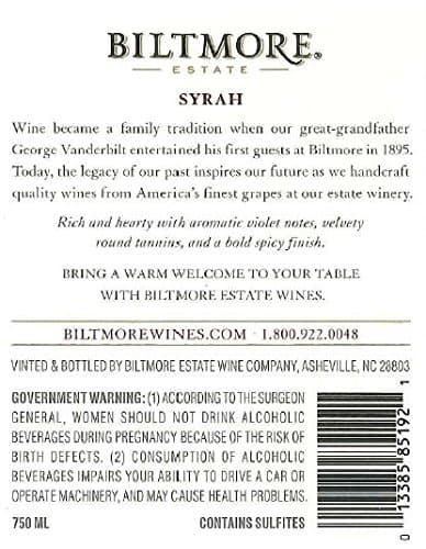 Biltmore Estate Syrah 750 mL