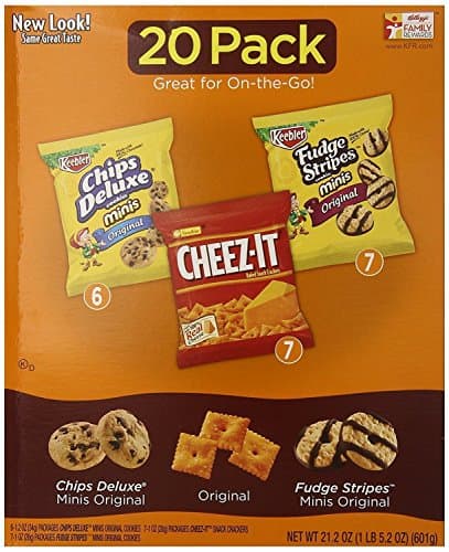 Keebler Cookie and Cheez-It Variety Pack, 20-Count (Pack of 2)
