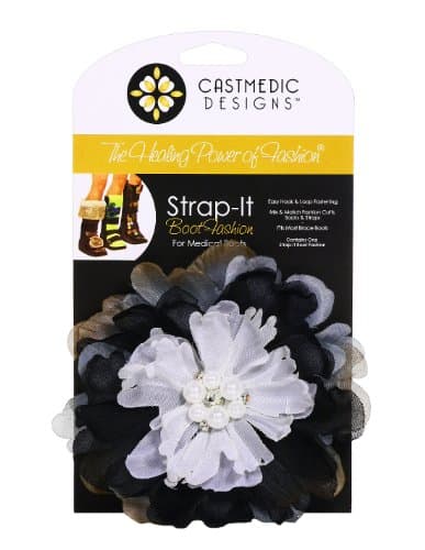 CastMedic Designs Strap-It Flower Pearl, Grey