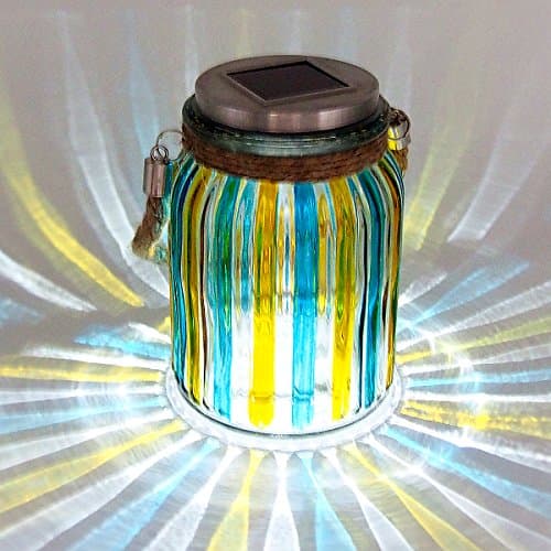 Sumworld Color Changing Solar Powered Glass Ball LED Garden Lights Rechargeable Solar Table Lights Outdoor Waterproof Solar Night Lights Table Lamps for Christmas Decorations