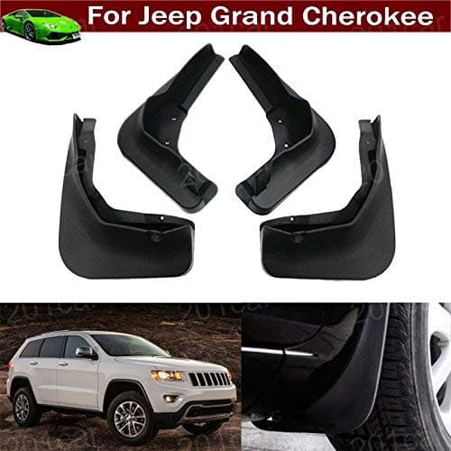 Black 4Pcs Front and Rear Car Mud Flaps Splash Guard Fender Mud Guards Mudguard Mudflaps for Grand Cherokee 2011 2012 2013 2014 2015 2016 2017 2018 2019 2020 xtrxtrdsf