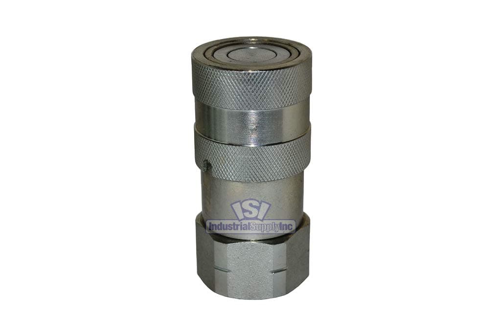 Hydraulic Quick Coupler - ISO 16028 Flat Face - Female - 1/2" Coupler x 1/2" NPT - Industrial Supply