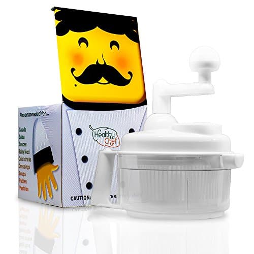 Healthy Chef Salad Spinner, Manual Hand-powered Crank Large Chopper/Grinder/Mincer, Multifunctional Food Processor with Egg Separator