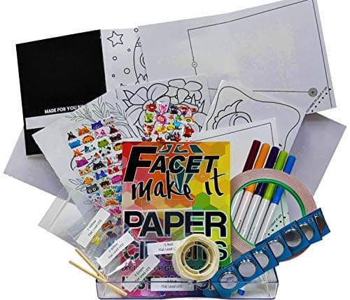 Facet Make It Paper Circuits Kit | STEM Toy DIY LED Light Up Greeting Card Kit | Learn How to Create Circuits While Creating Art (Greeting Card)