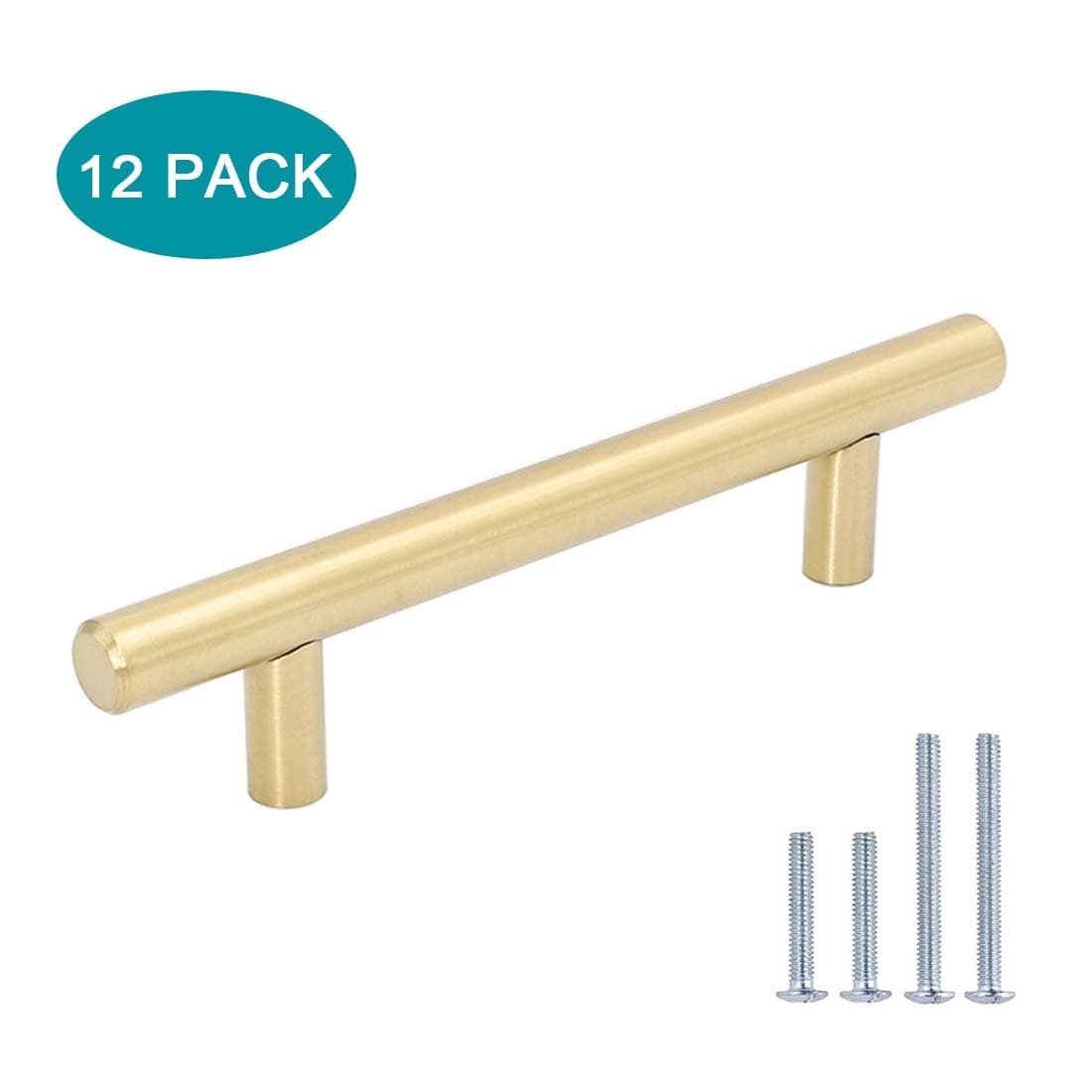 12 Pack Lontan 90mm Cupboard Handle Kitchen Door Handle Gold Cupboard Handle Gold Cabinet Pull -LS201GD90 Gold Handle For Drawer Gold Kitchen Handle Kitchen Handles For Cupboard Kitchen Cabinet Handle