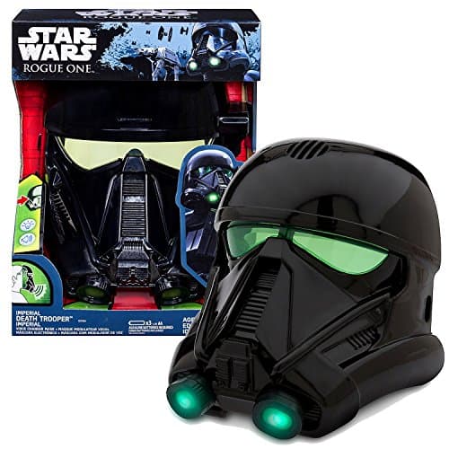 Hasbro Year 2016 Star Wars Rogue One Series Electronic Accessory Set - IMPERIAL DEATH TROOPER VOICE CHANGER MASK with Adjustable Strap and Light