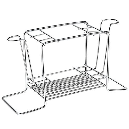 Wikor Bathroom Toothbrush Holder Stainless Steel Toothpaste Stand Holder Storage With 2 Cup Holder