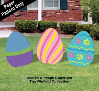 Enormous Easter Eggs Wood Pattern Set