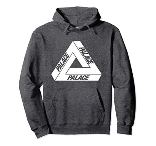 Unisex Palace Triangle Pullover Hoodie Large Dark Heather