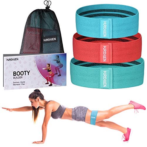 Hurdilen Resistance Bands Loop Exercise Bands Booty Bands - Workout Bands Hip Bands Wide Resistance Bands Hip Resistance Band for Legs and Butt - Activate Glutes and Thighs