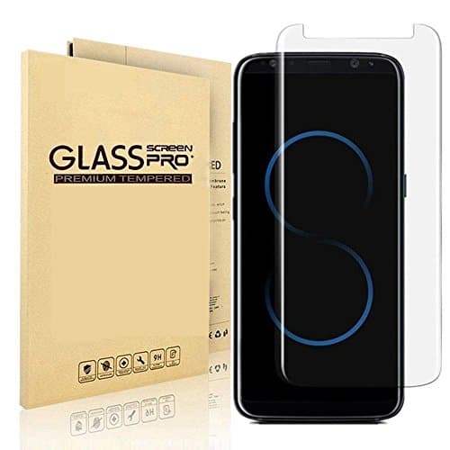 Samsung Galaxy S8 , Kayane Full Screen Case Friendly 3D Curved Tempered Glass Screen Protector [Bubble Free ][Scratch Resistant][Easy Installation] for Samsung Galaxy S8