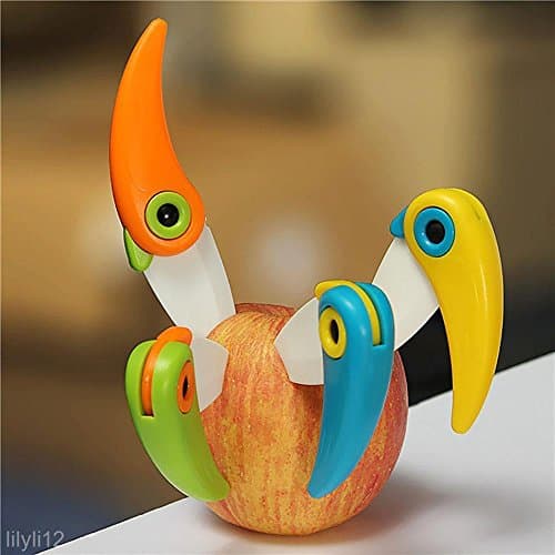 Mini Bird Pocket Ceramic Folding Knives Kitchen Fruit Paring Knife W/ ABS Handle #0014