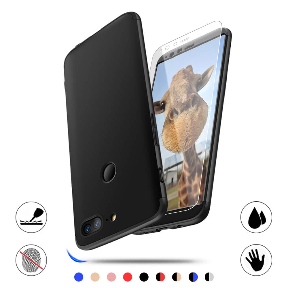 Oneplus 5T Case, AChris Case Cover for Oneplus 5T 360 Degree Protection Slim PC Phone Case Bumper Shock-Absorption Anti-Fingerprint with Screen Protector