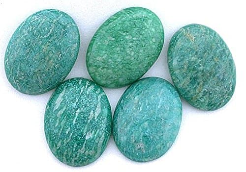 ONE 30x22 30mm x 22mm Russian Amazonite Cabochon Gem Stone Gemstone AC2
