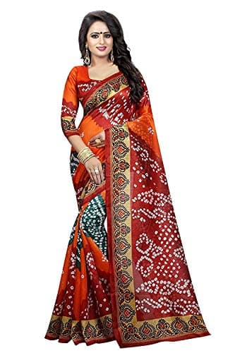 FabDiamond Women's Cotton Saree with Blouse Piece
