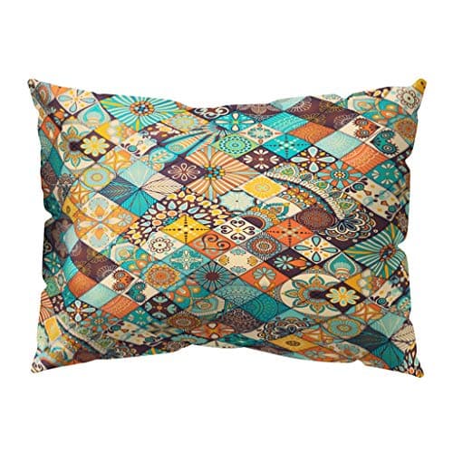 FNKDOR Cushion Covers 30 X 50cm Boho Print Pillow Case Polyester Sofa Car Cushion Cover for Side Stomach and Back Sleeper Home Decor