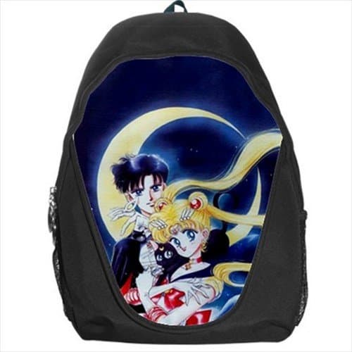 Sailor Moon and Tuxedo Mask Popular School Backpack Bag