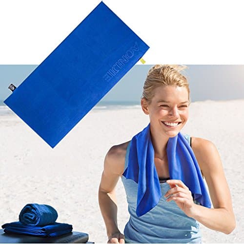 Quick Dry Sport Towel,Etimes8 Soft Microfiber Lightweight Facecloth,Super Water Absorbent Multi-Purpose Sporting Fitness Towel,Ultra Compact Portable for Travel Camping,Beach,Swim with Mesh Bag