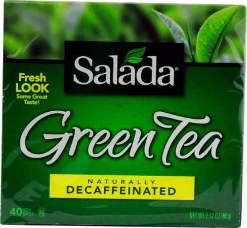 Salada Green Tea Naturally Decaffeinated -- 40 Tea Bags - 3PC